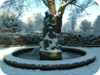 Snow covered - The Three Fates - St Stephen's Green