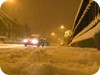 Heytesbury Street nighttime snow 2