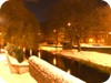 Dublin snow at dawn