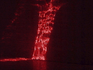 Laser Light Waterfall