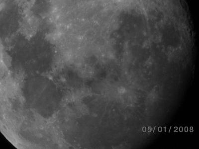 Moon photograph 6 black and white - greyscale