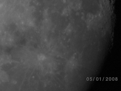 Moon photograph 8 black and white - greyscale