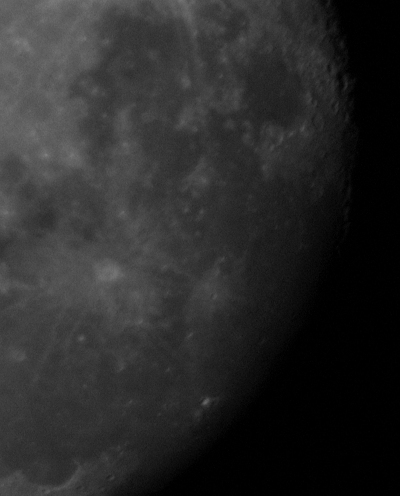 Moon photograph 10 black and white - greyscale