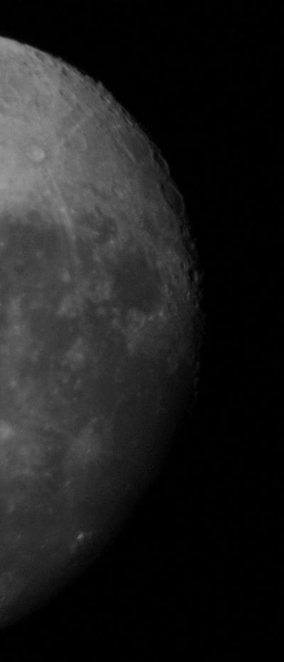 Moon photograph 11 black and white - greyscale