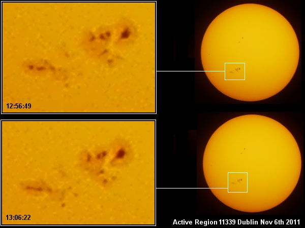 Solar Sunspots - Baader ND 5.0 & Lee Amber Gold filter