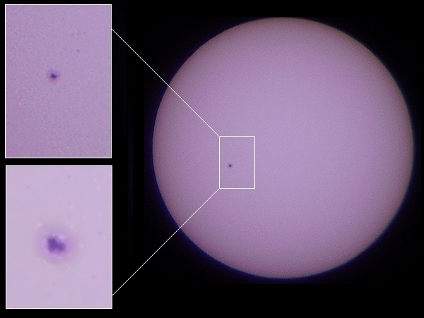 Dublin Sunspots, June 21st 2011 - Meade etx/70