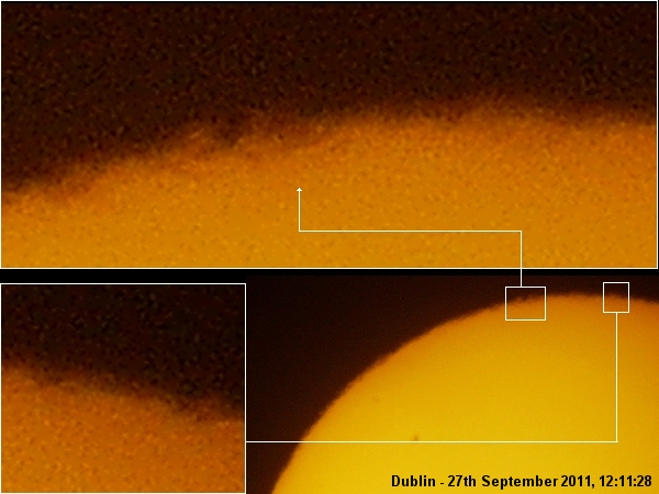 Solar filaments - Baader ND 5.0 & Lee Amber Gold filter